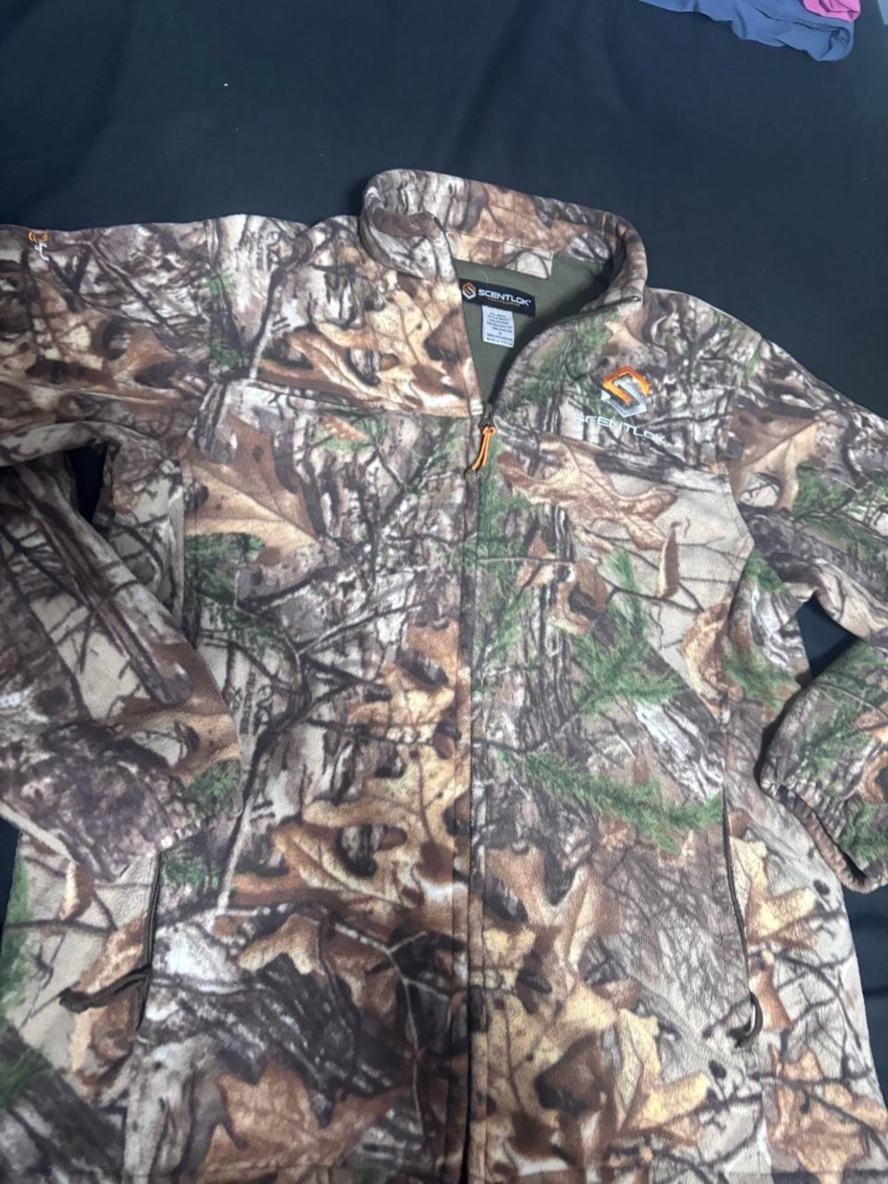 ScentLok Men's Realtree Camouflage Fleece Jacket - Brown/Green